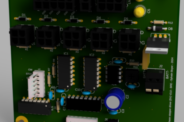Custom 5-Phase Stepper Driver for Optical Turntable Control